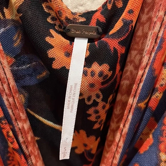 FREE PEOPLE FLORAL TANK TOP SIZE S - Picture 8 of 8